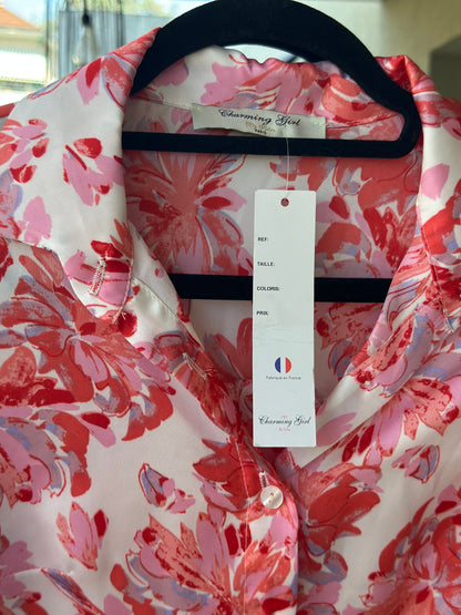 Chemise fleurie modèle Mel Neuve T.36