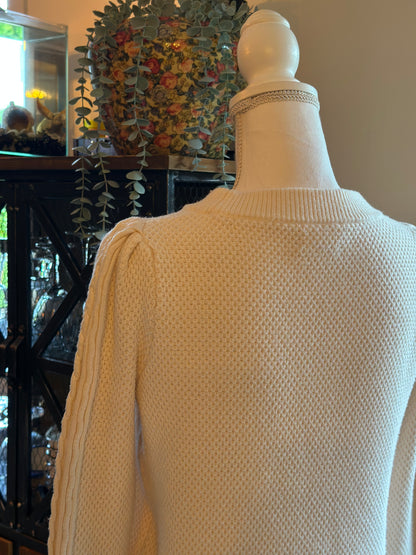 Pull torsadé ivoire T.36