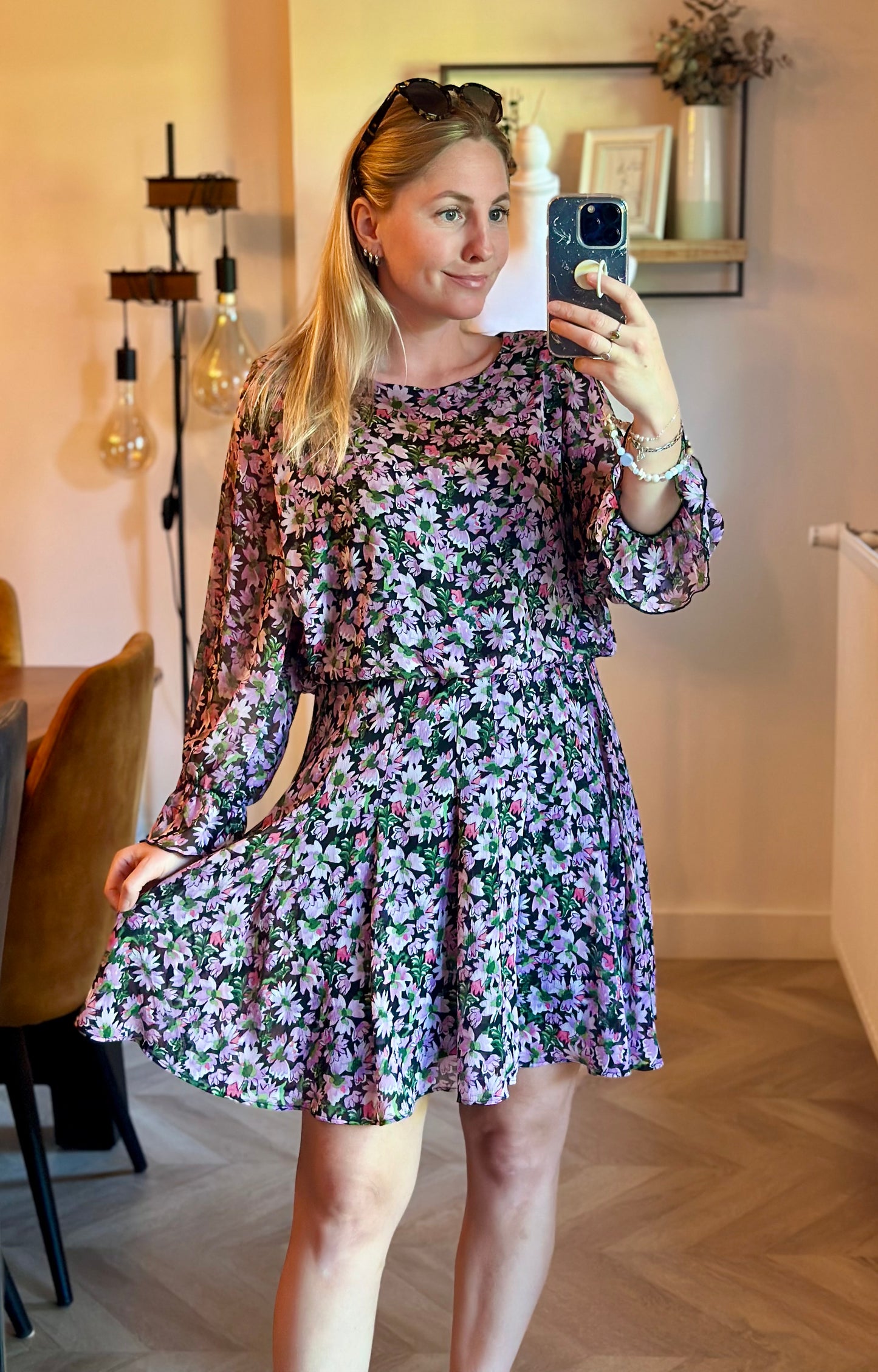 Robe imprimé fleuri T.38