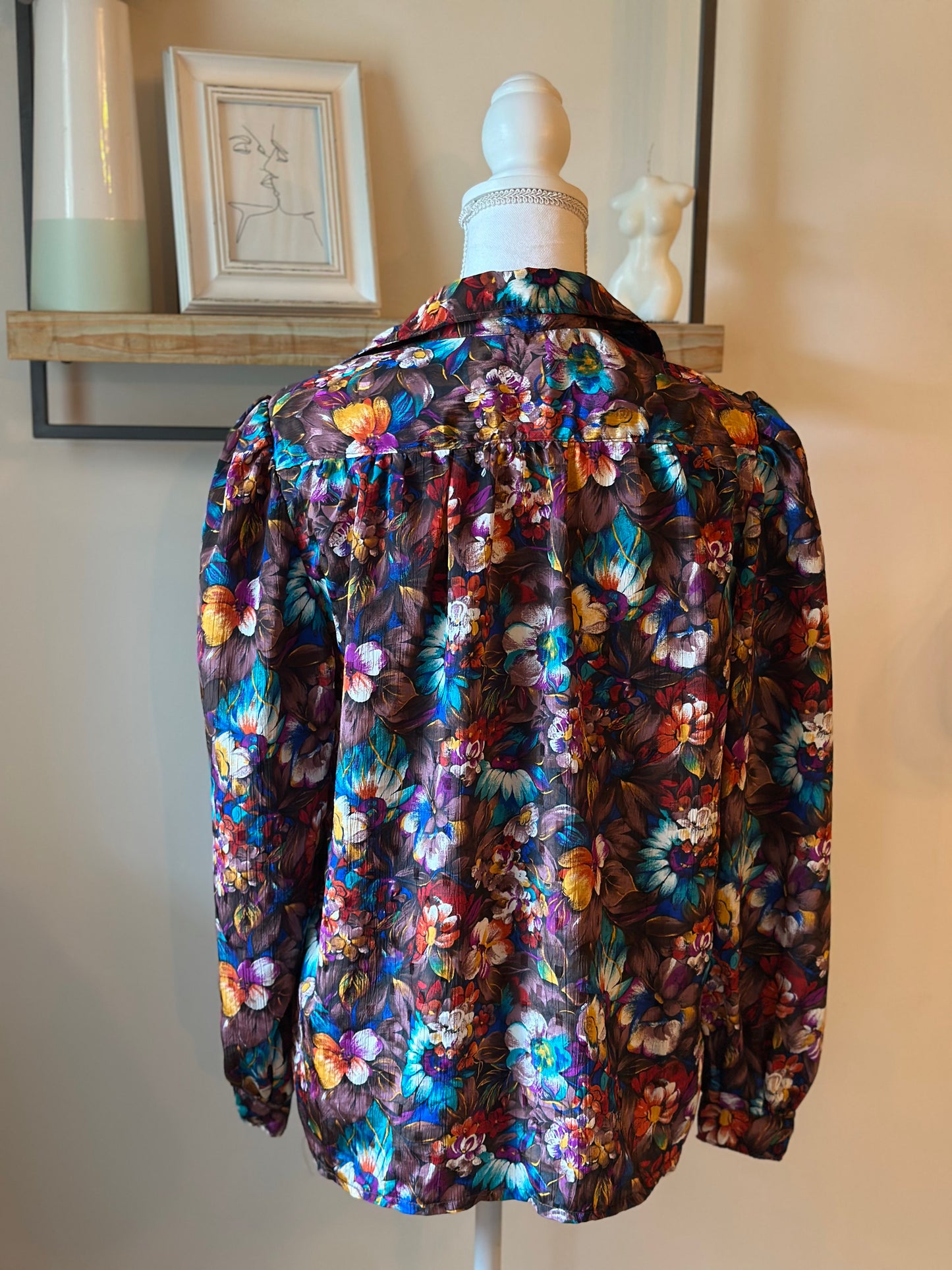 Chemise vintage fleurie fluide – T.U (36 à 44)