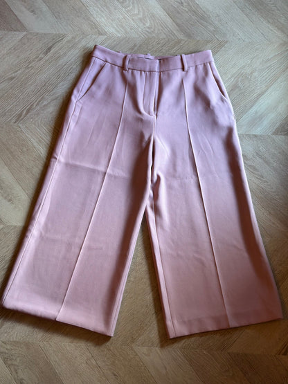 Pantalon large rose poudré T.34