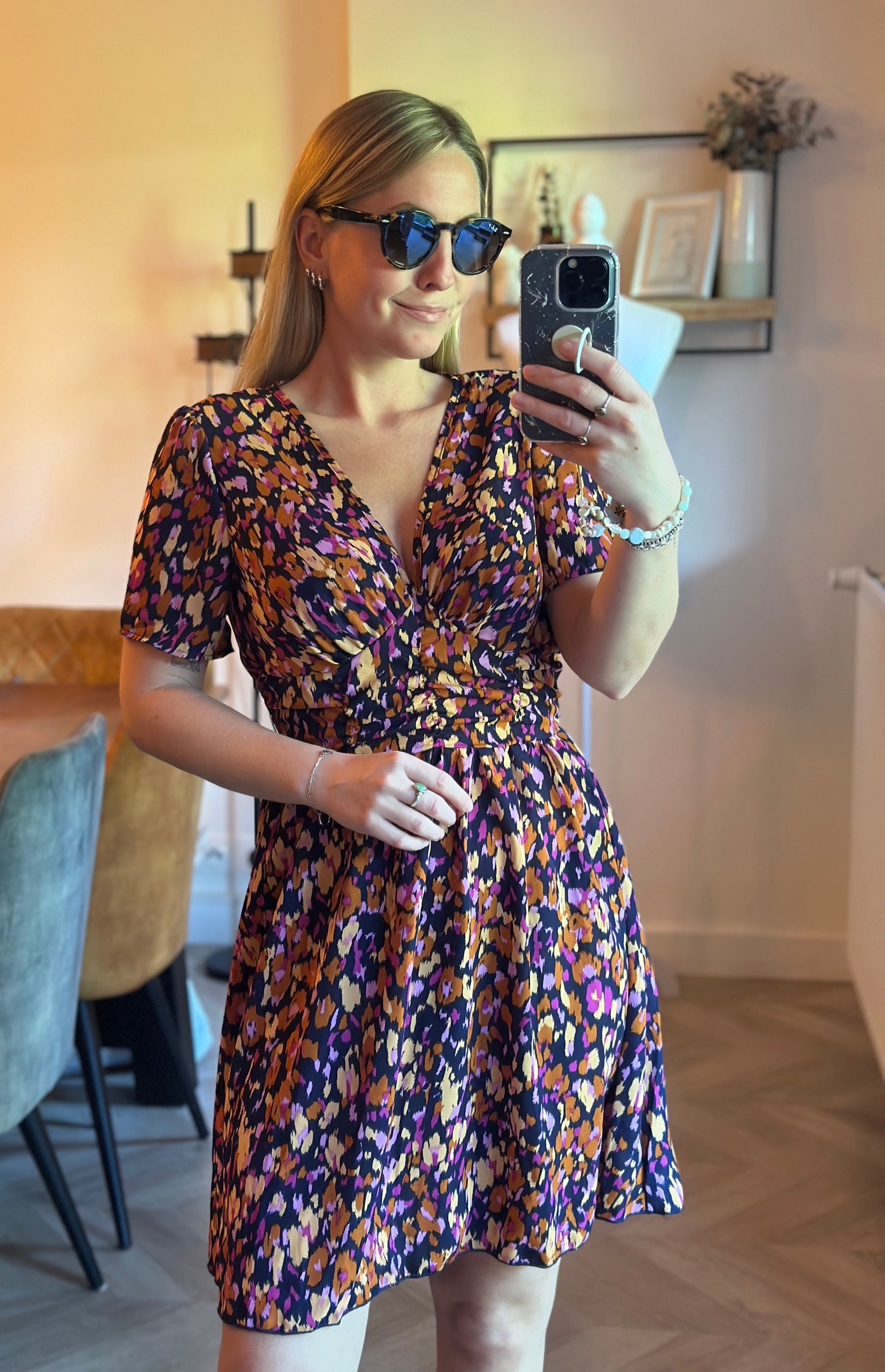 Robe d’été  imprimé multicolore T.36
