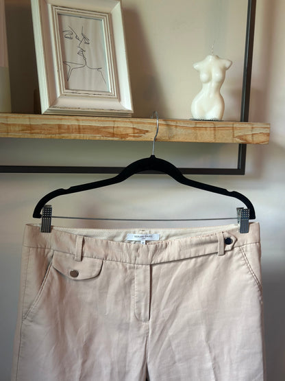 Pantalon beige droit coton T.44
