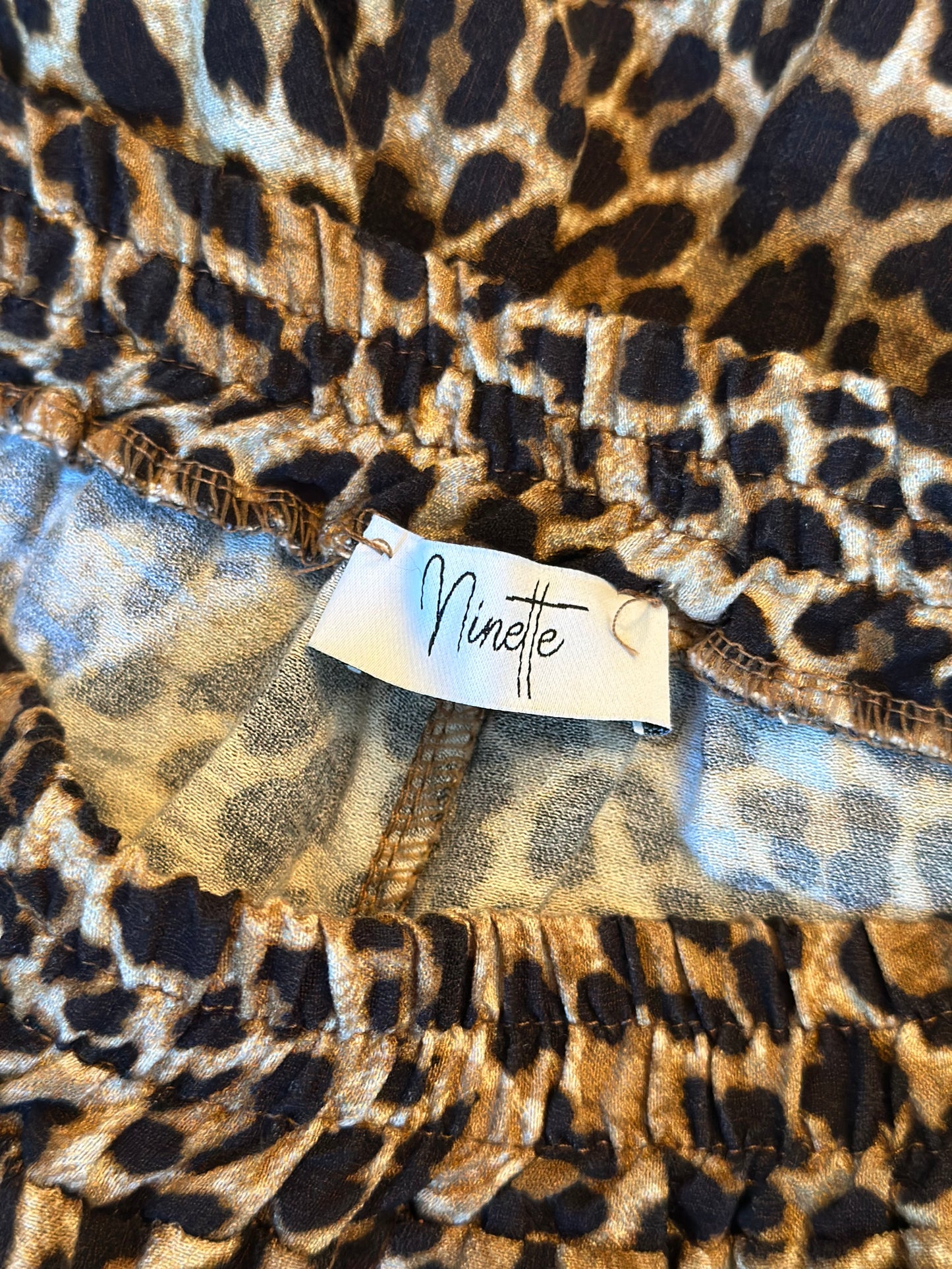 Pantalon fluide léopard Made in Italy T.36