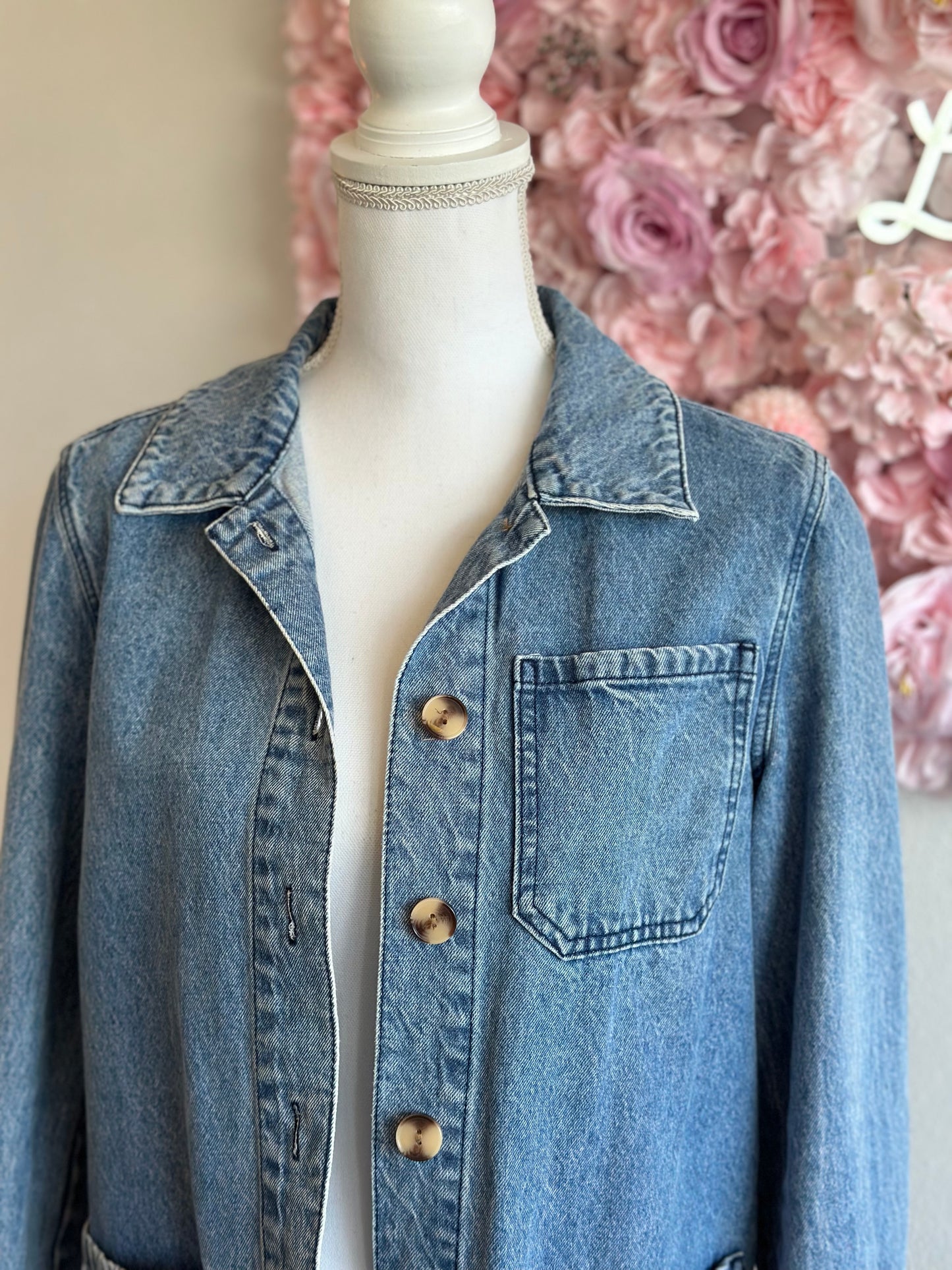 Veste surchemise en jean Alma T36