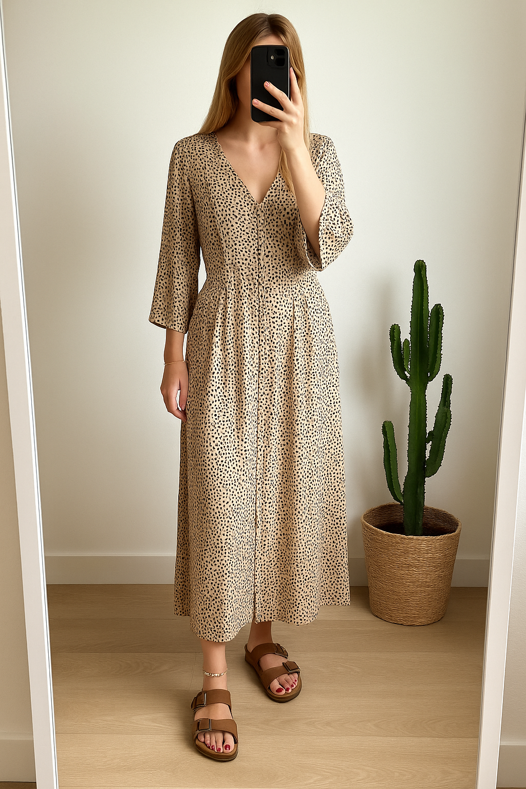Robe longue fluide T.42