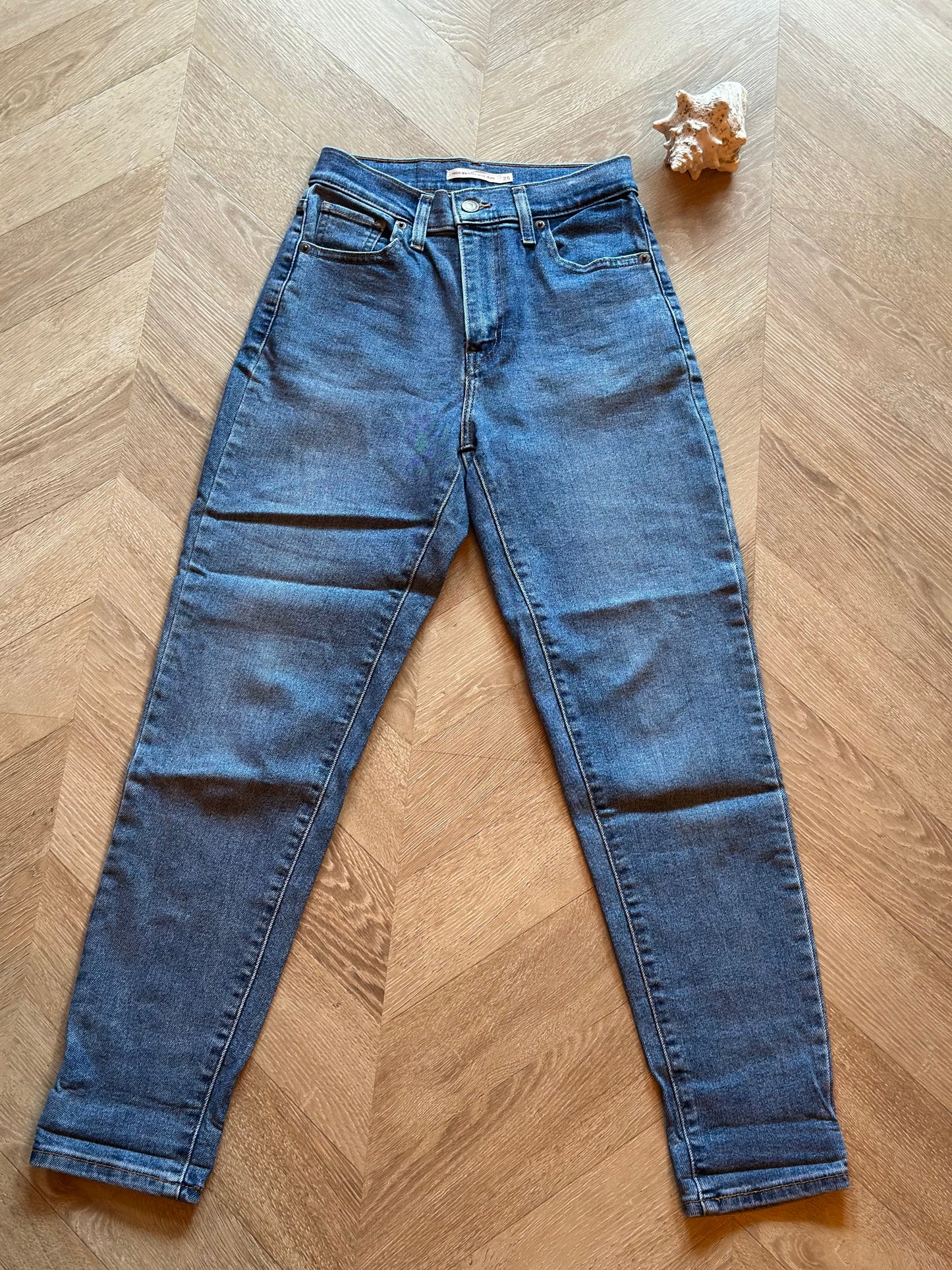 Jean mom denim bleu Levi’s high waisted T.34/36 W25