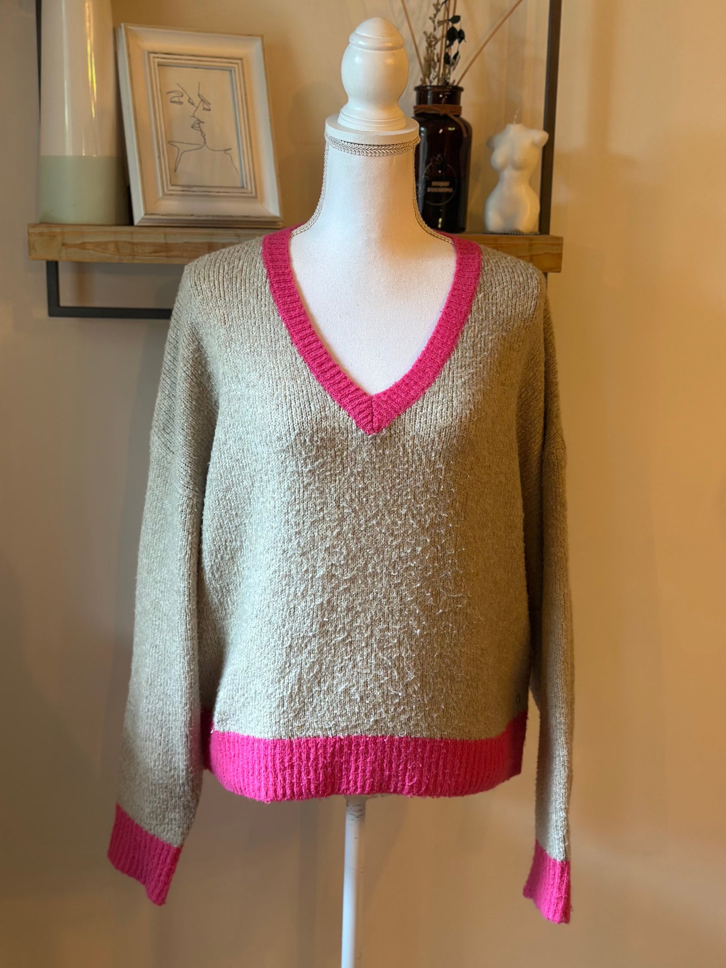 Pull col V uni T.40