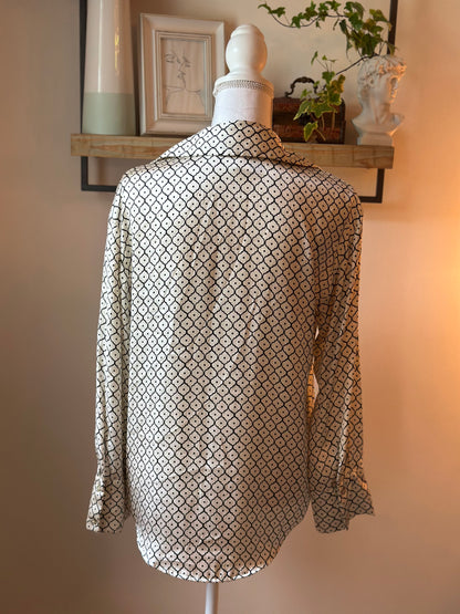 Chemise fluide à motifs géométriques T.34/36 oversize