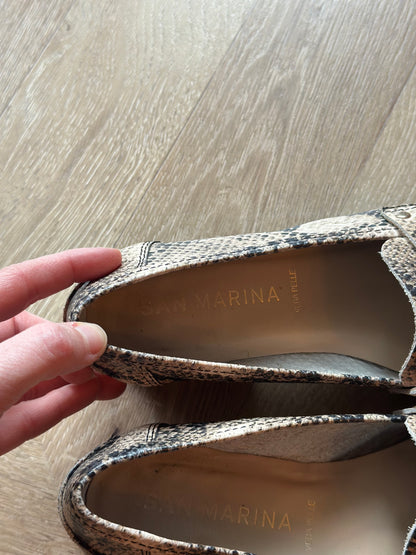 Mocassins imprimé python P.36
