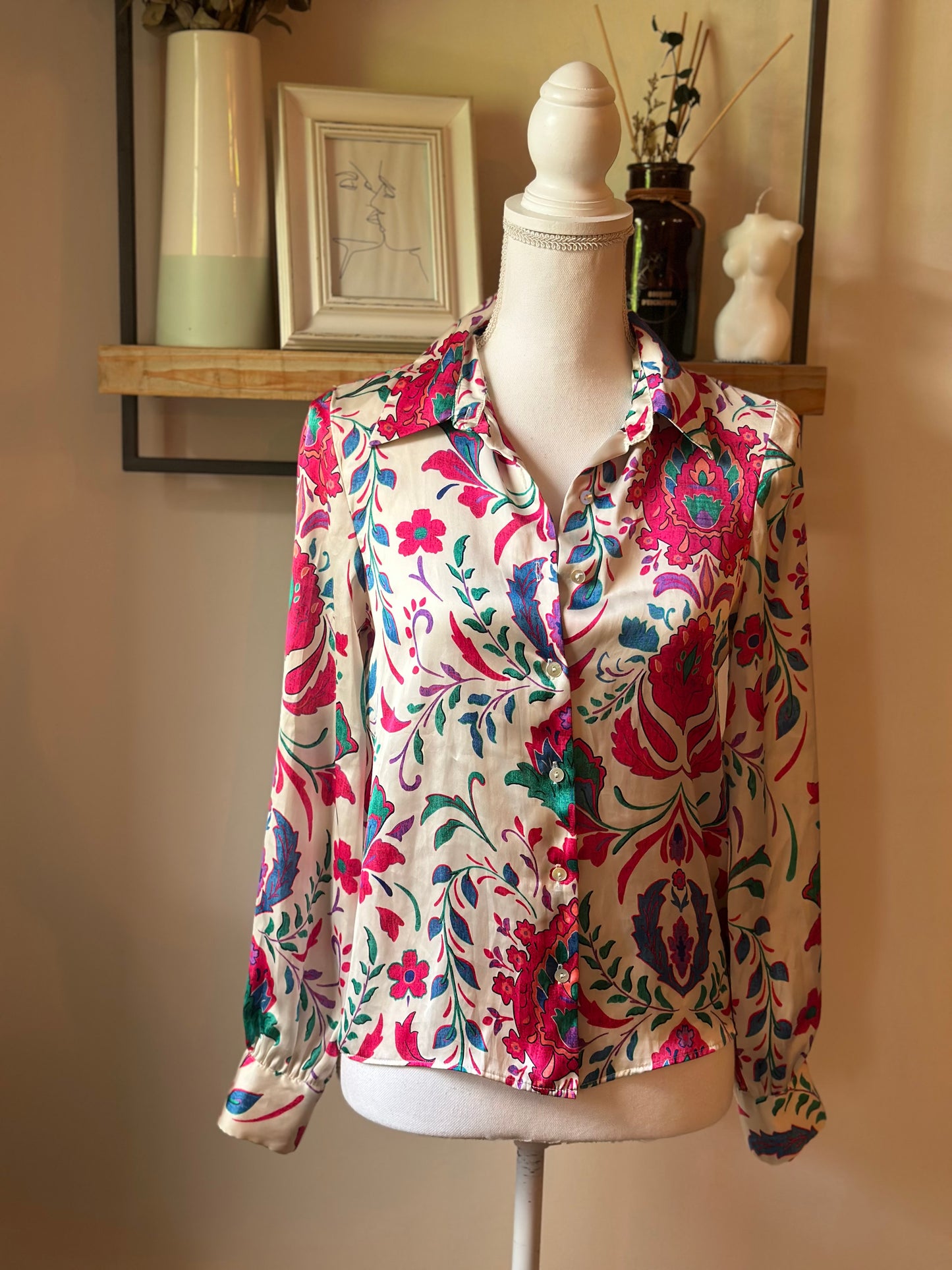 Chemise imprimé floral coloré T.36