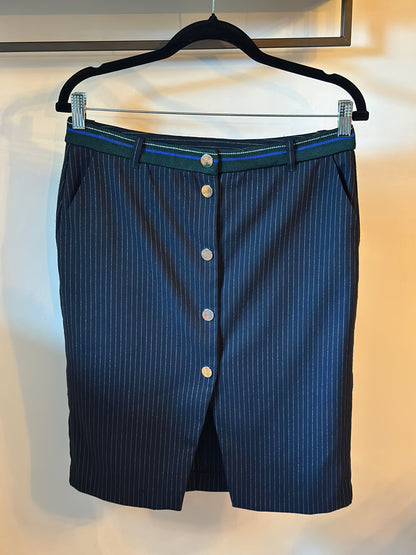 Jupe tailleur rayée T.42