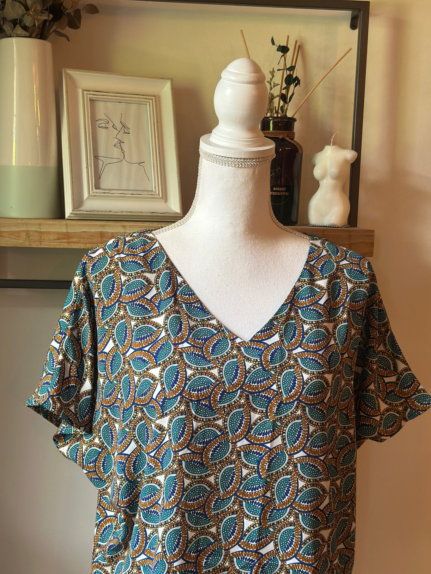 Blouse imprimé graphique T.36