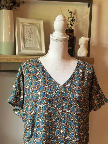 Blouse imprimé graphique T.36