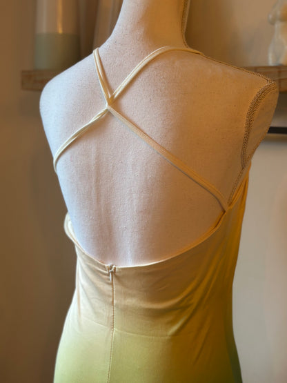 Robe longue dégradé multicolore dos nu T.36