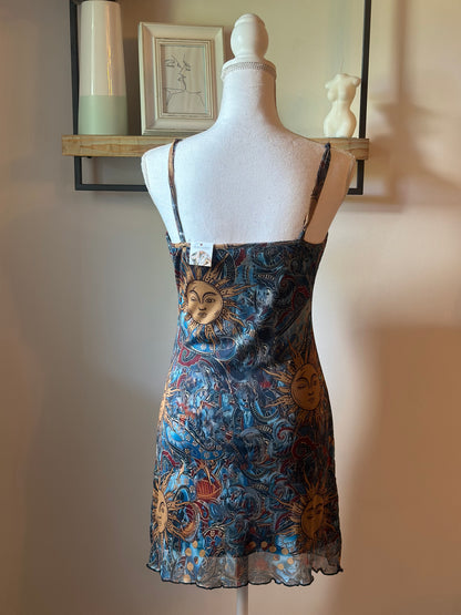 Robe d’été imprimé soleil coloré T.36
