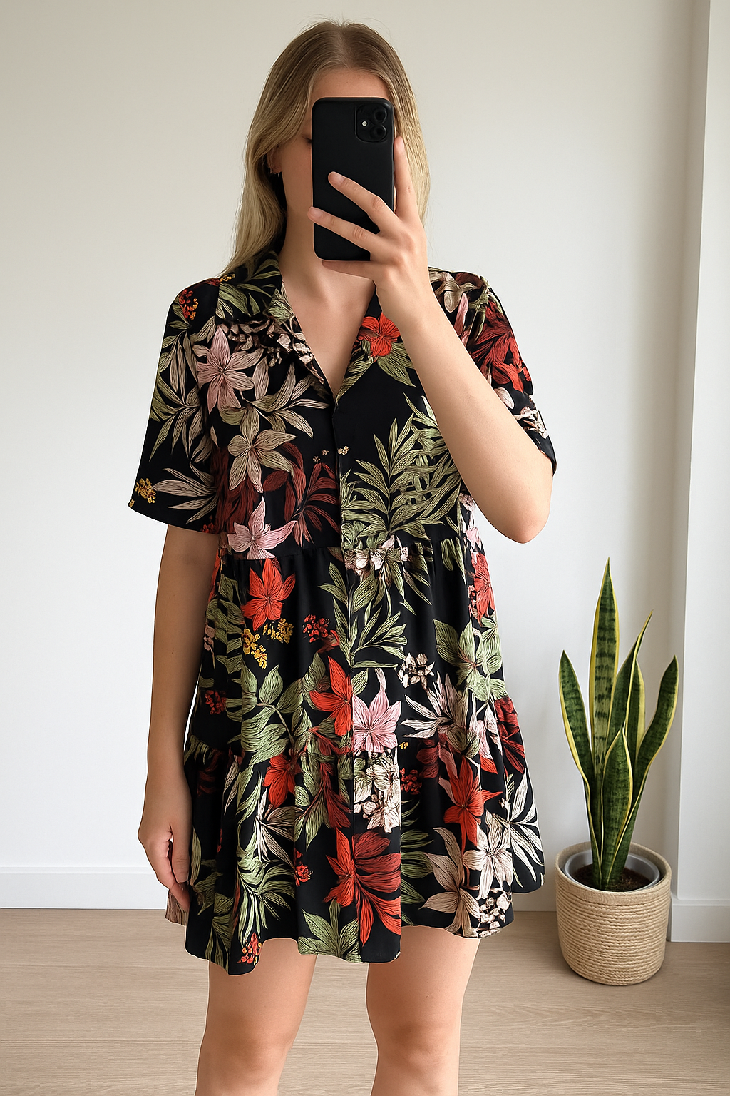 Robe fleurie fluide T.38