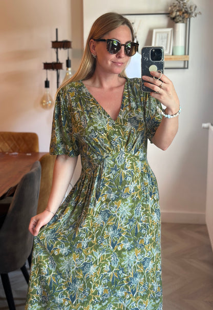 Robe longue Zamba imprimé floral T.40