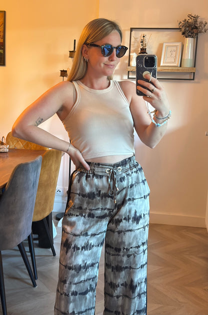 Pantalon fluide tie and dye T.36