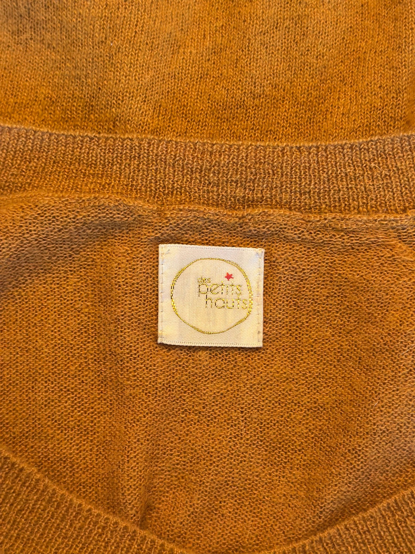 Pull col V laine alpaga mérinos T.36/38