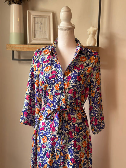 Robe longue fleurie colorée T.34