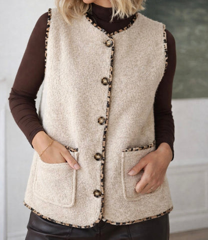 Gilet sans manches léopard modele au choix neuf - T.U