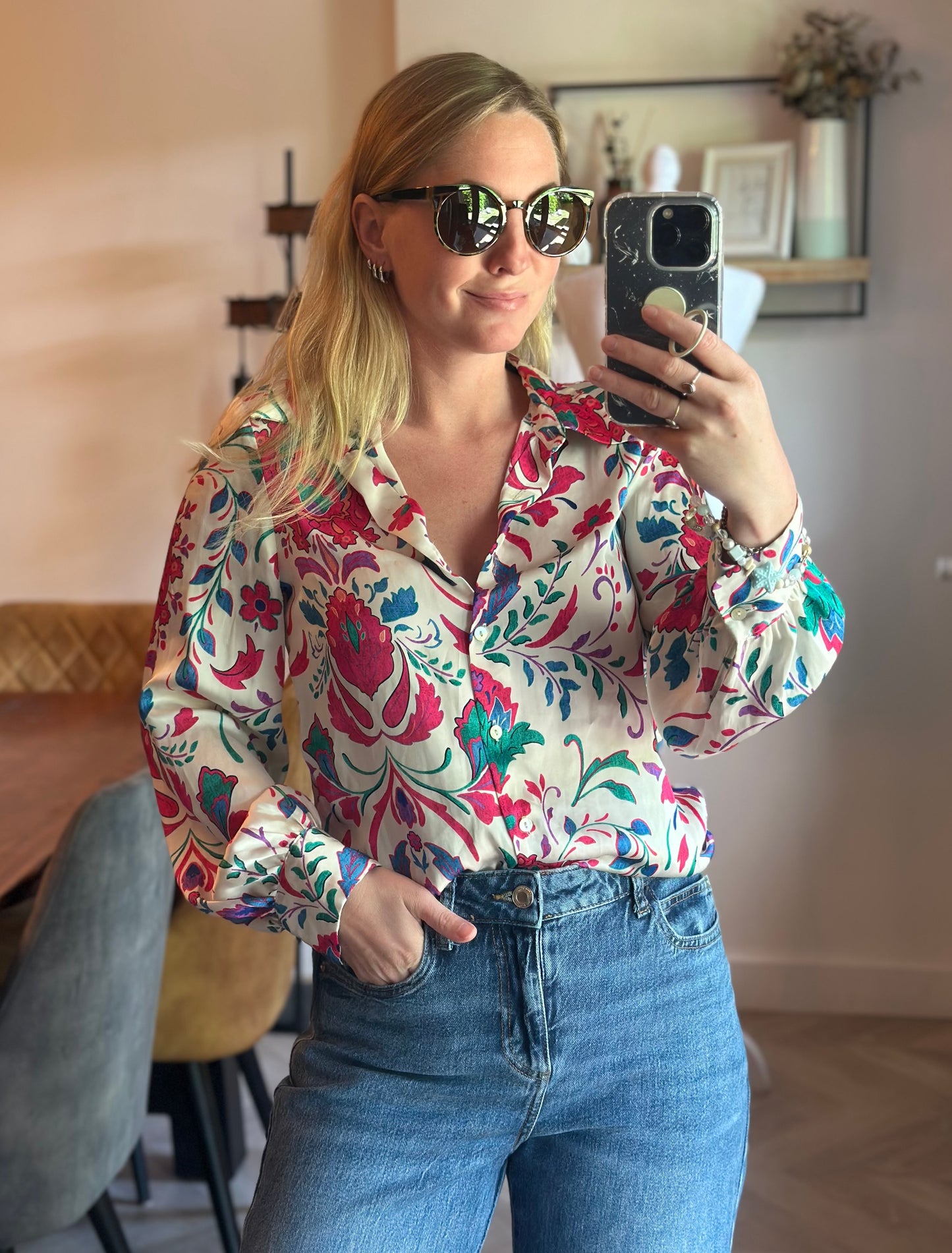 Chemise imprimé floral coloré T.36