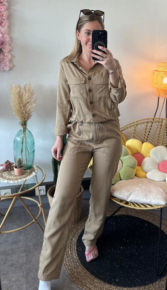 Combinaison beige safari T.36/38