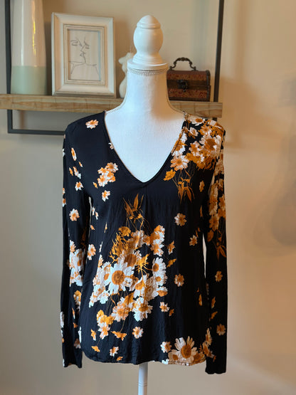 Blouse imprimé fleurs T.36