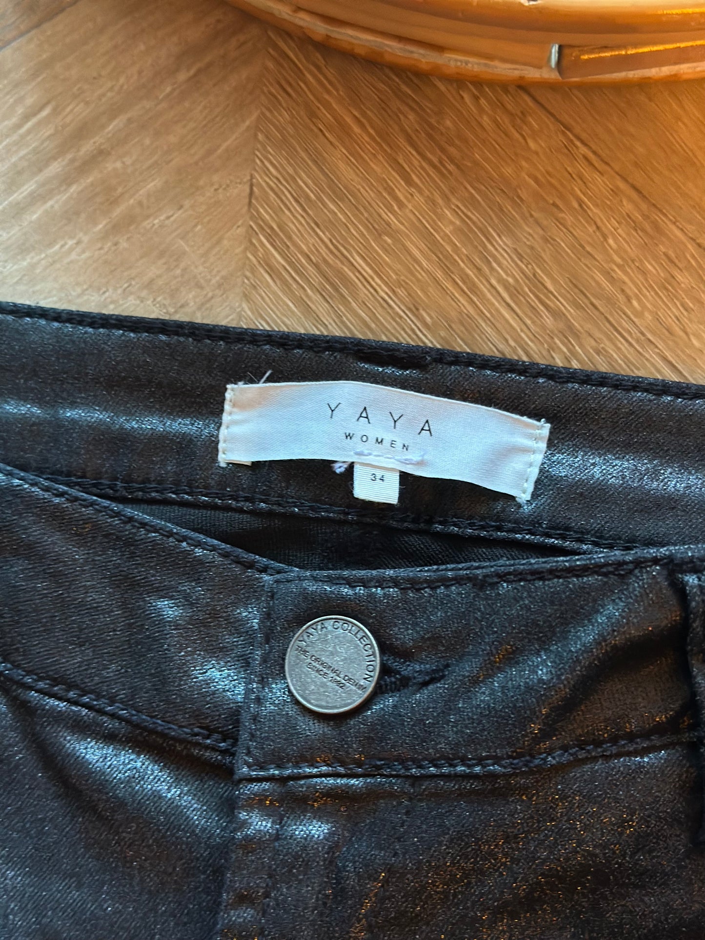 Pantalon enduit noir T.34