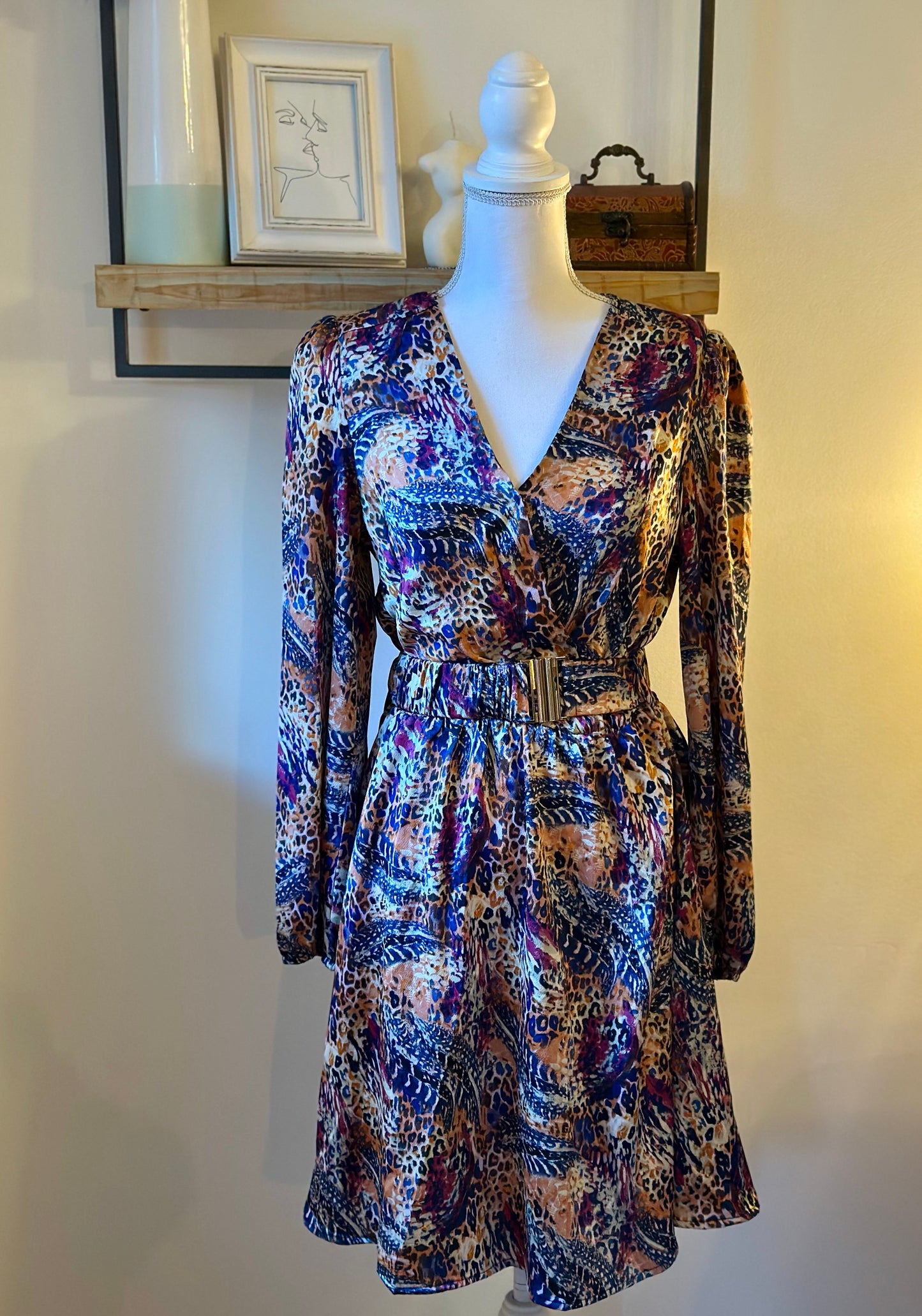 Robe fluide colorée T.36/38