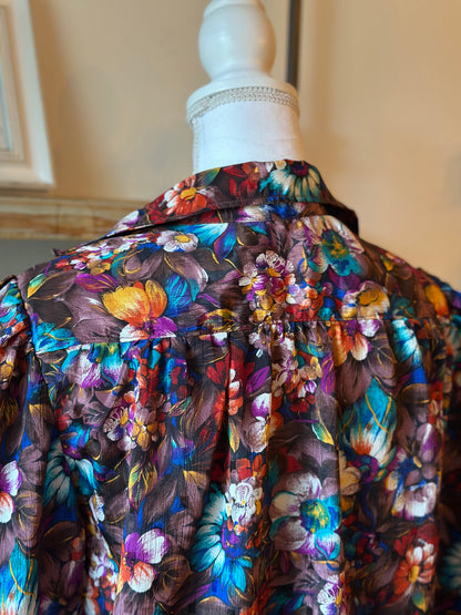 Chemise vintage fleurie fluide – T.U (36 à 44)