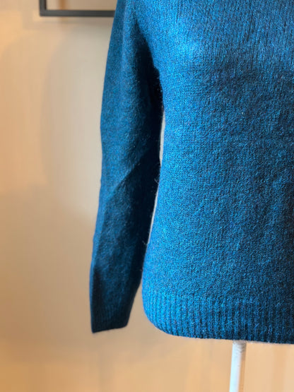 Pull maille duveteuse alpaga & cachemire T.36