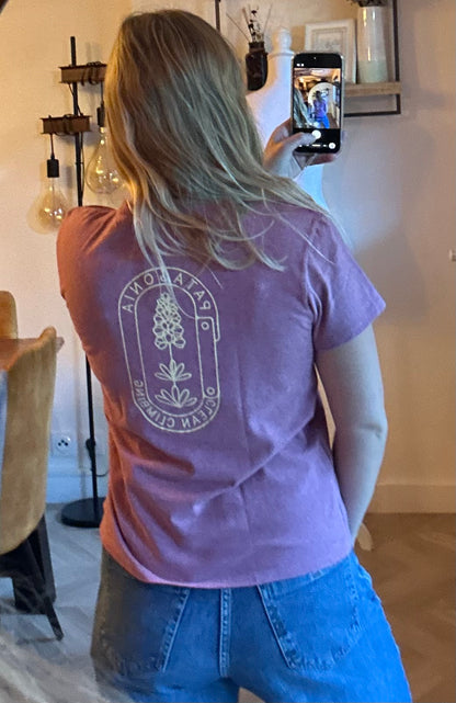 T-shirt imprimé Clean Climb rose chiné T.XS/S