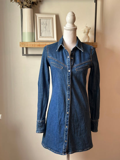 Robe en jean en denim coton T.34