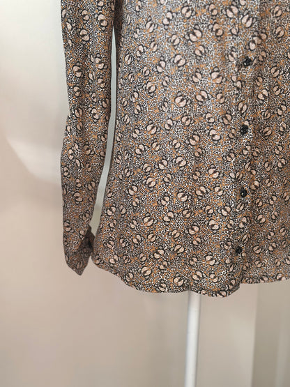 Chemise imprimé papillons et léopard T.36