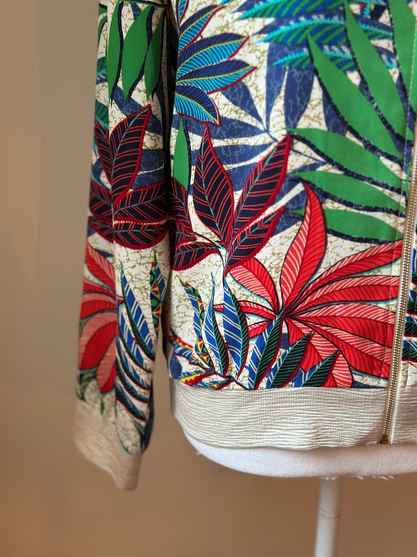 Veste légère/bomber imprimé fleuri T.38