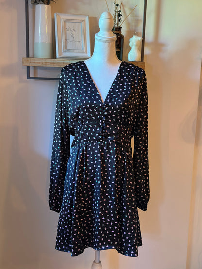 Robe fluide imprimé fleurs T.42