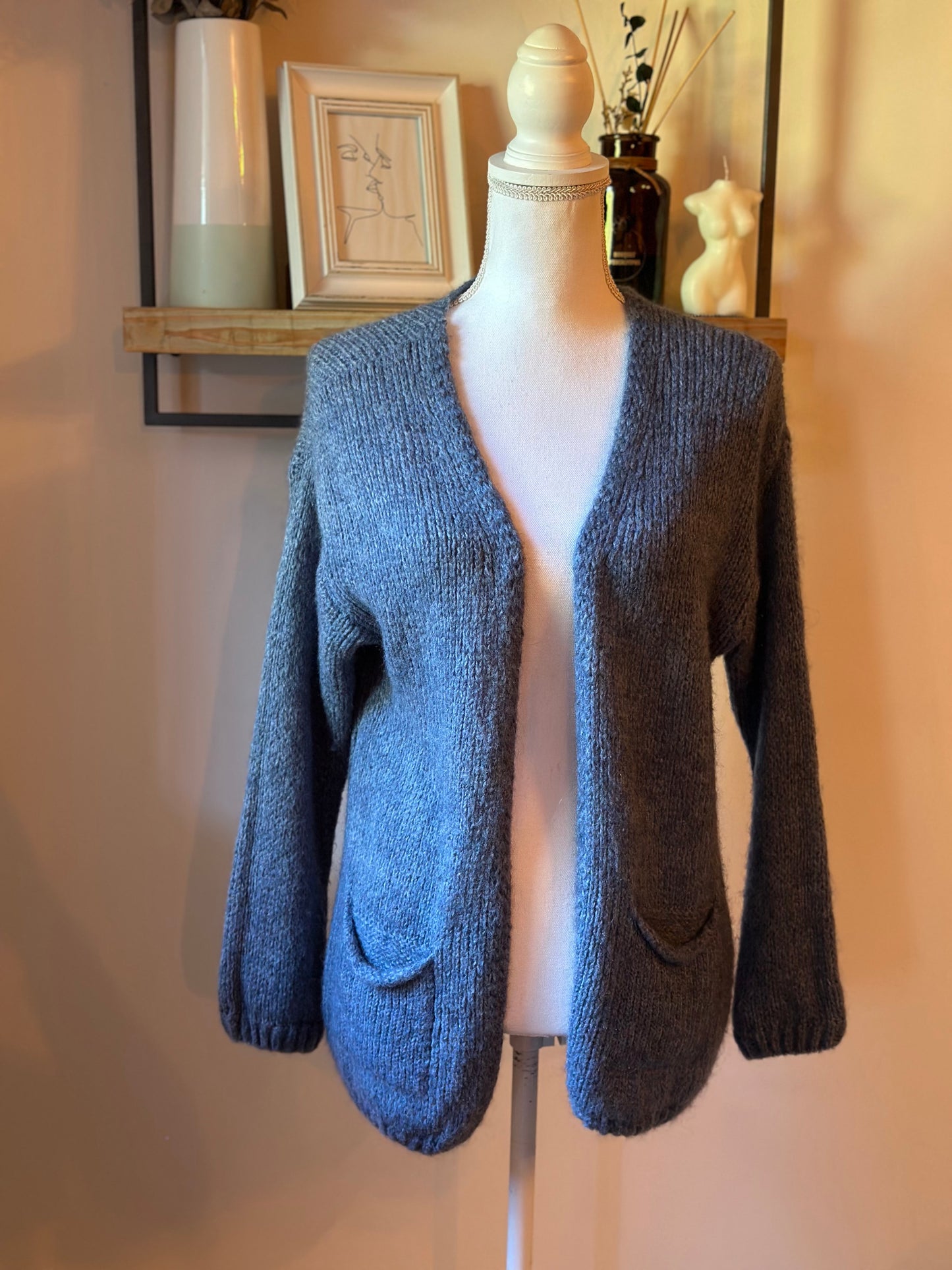 Gilet doux en maille mohair Made in Italy T.U