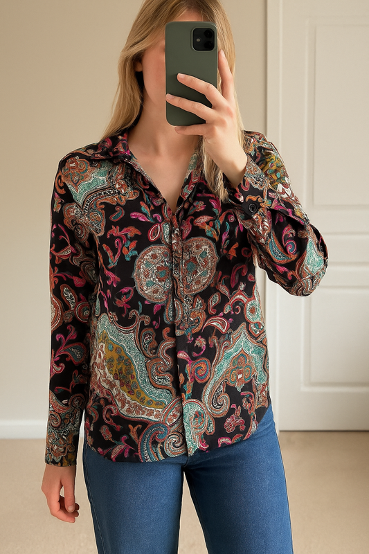 Chemise fluide imprimé Nafnaf T.34