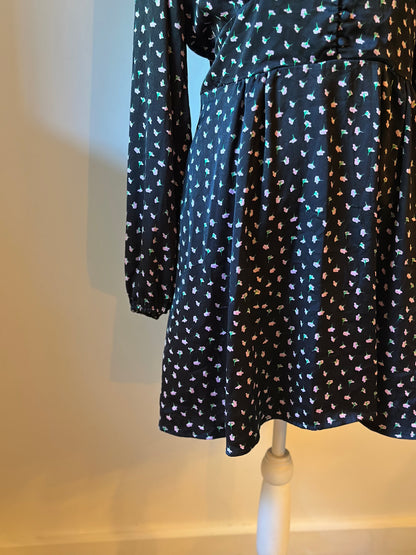 Robe fluide imprimé fleurs T.42