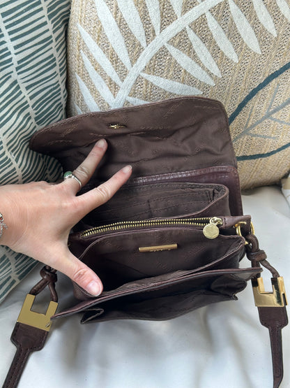 Sac bandoulière cuir marron