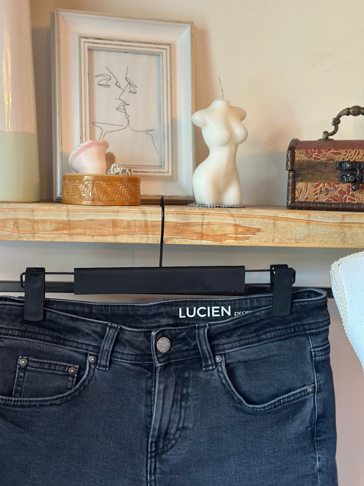 Jean gris “Lucien” coupe girlfriend T.34