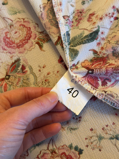 Veste kimono fluide imprimé floral T.40