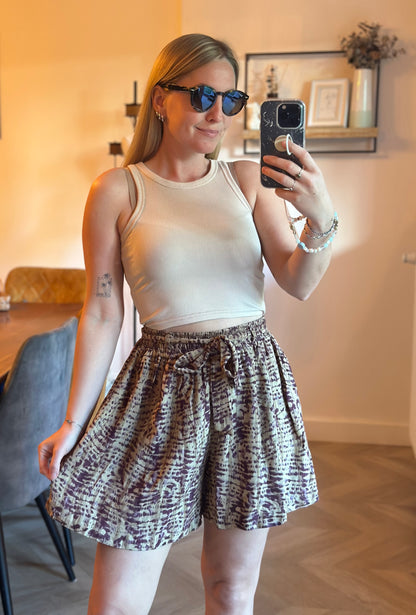 Short fluide tie and dye T.36