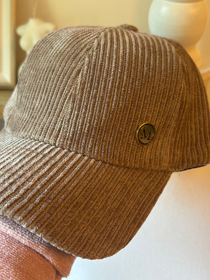 Casquette en velours côtelé unie neuf