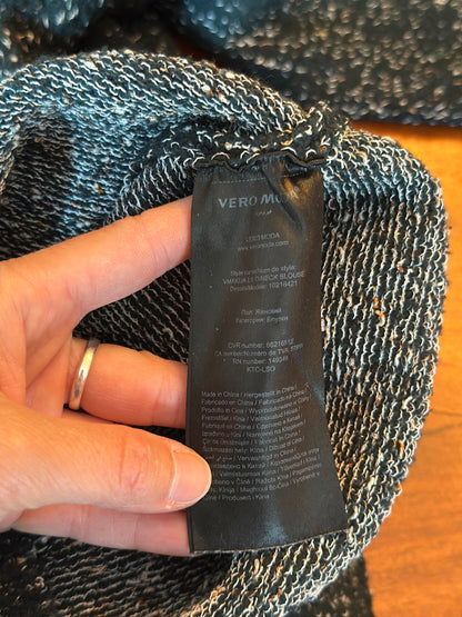 Pull vert sapin chiné à fils argentés Vero Moda – Taille XS