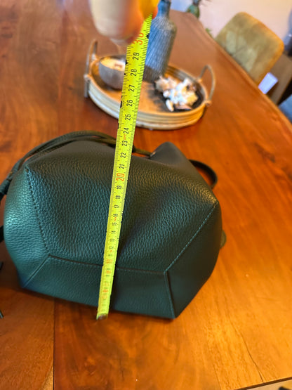 Sac seau uni vert
