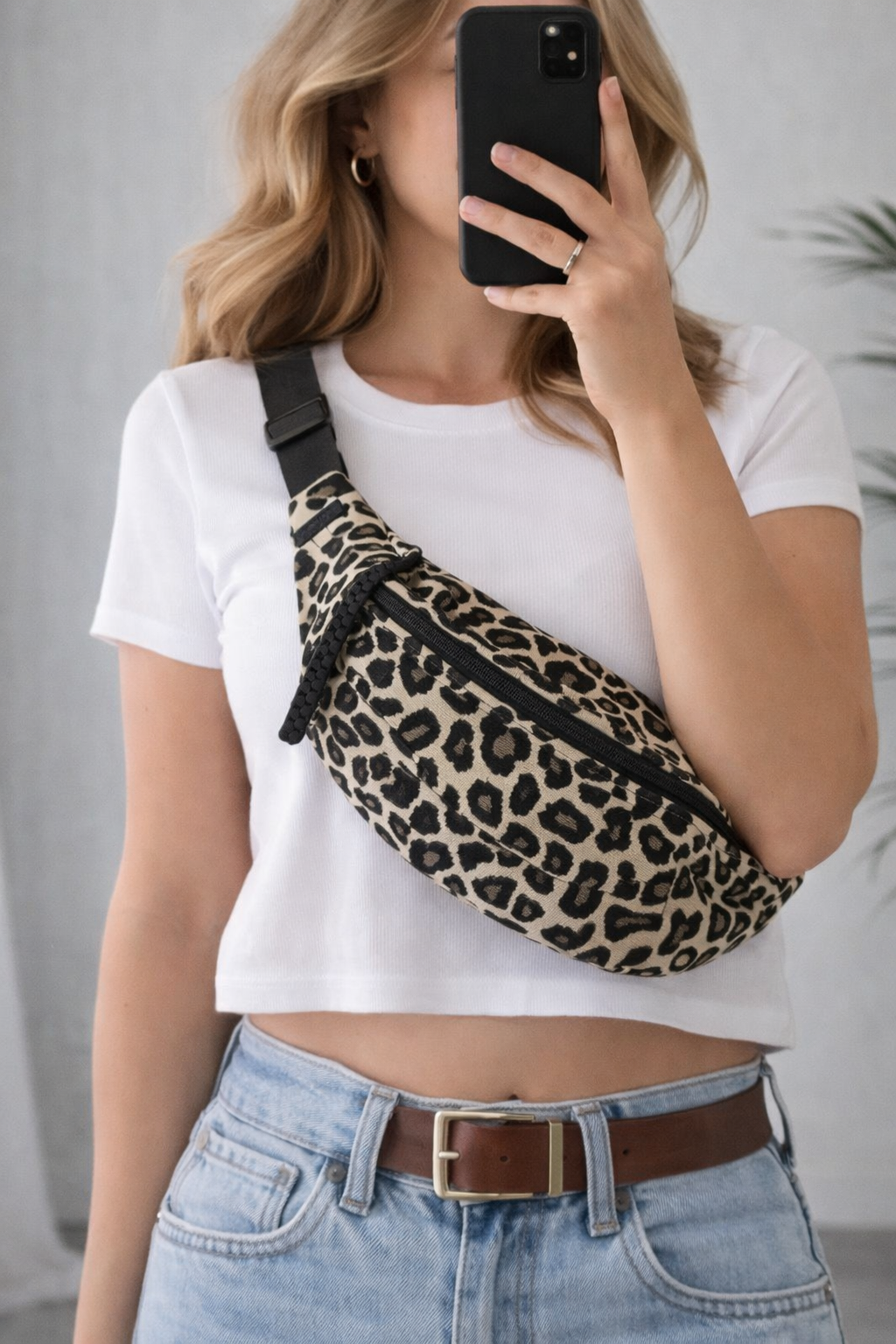 Sac banane imprimé léopard – neuf