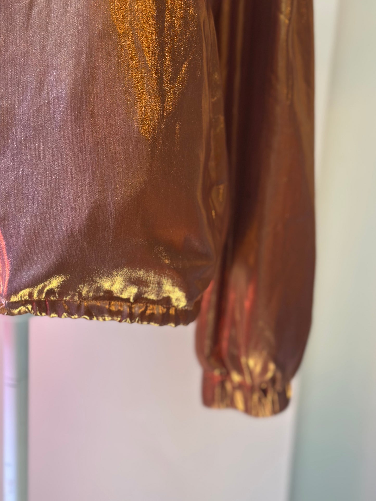 Veste bomber cuivre doré T.38